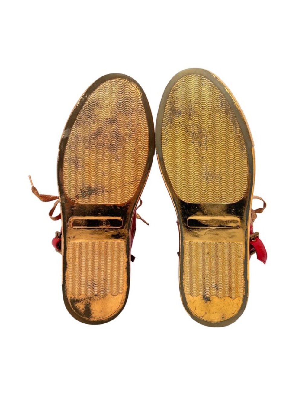 Jump New York Sullivan 24K Red Gold Patent Leather High-Top Sneakers Mens Size 8 - Picture 8 of 16